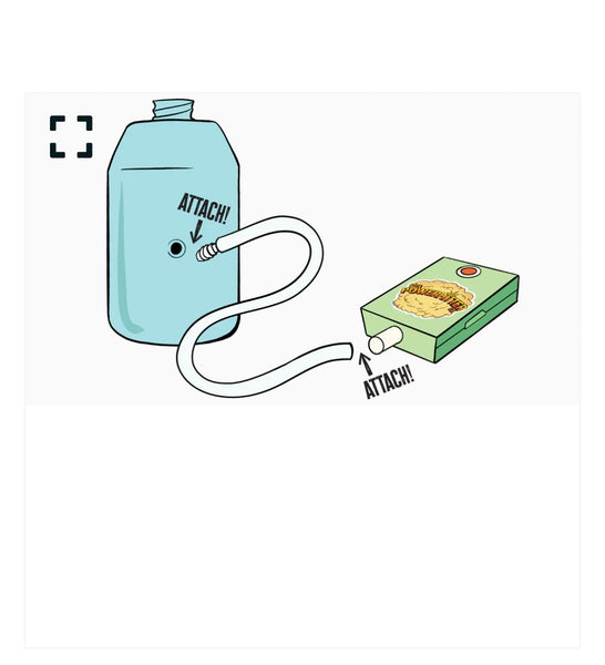 OZ PUFF Glow in the Dark PowerHitter with Mini Auto Pump